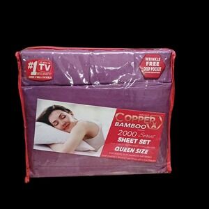 *Infused CopperX QUEEN-AS SEEN ON TV,2000 Thread ct,hypoAllergenic Antimicrobial